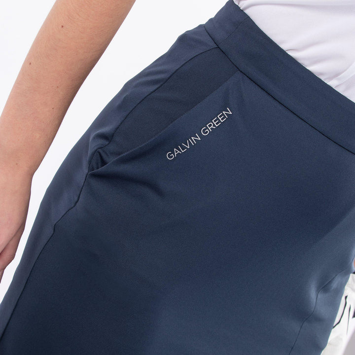 Marie is a Breathable golf skirt with inner shorts for Women in the color Navy(4)