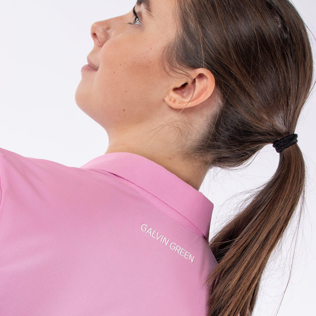 Marissa is a Breathable short sleeve shirt for Women in the color Amazing Pink(7)
