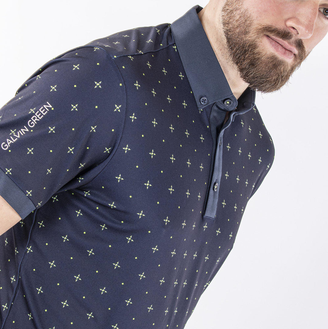 Marlow is a Breathable short sleeve shirt for Men in the color Navy(5)