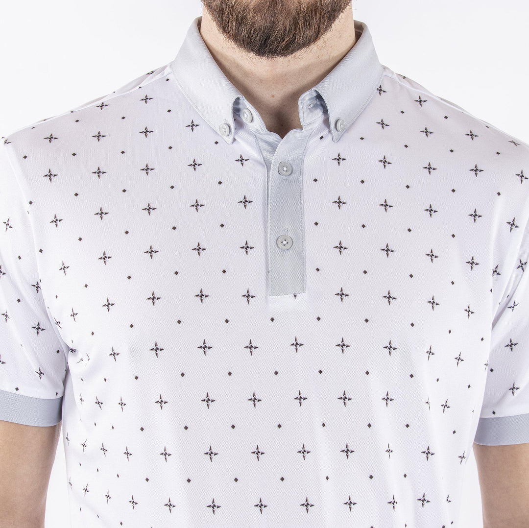 Marlow is a Breathable short sleeve shirt for Men in the color White(4)