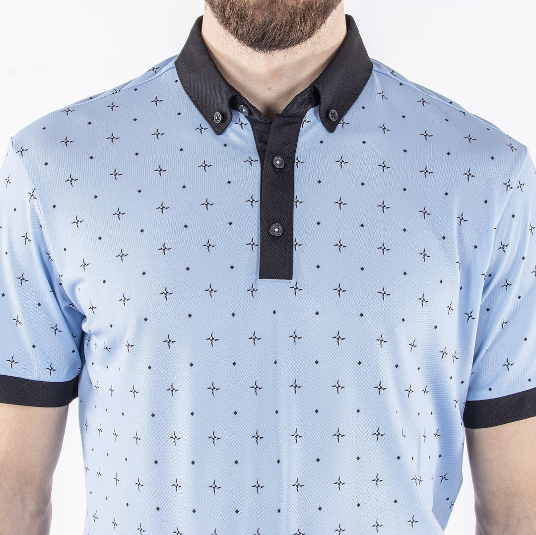 Marlow is a Breathable short sleeve shirt for Men in the color Blue Bell(4)