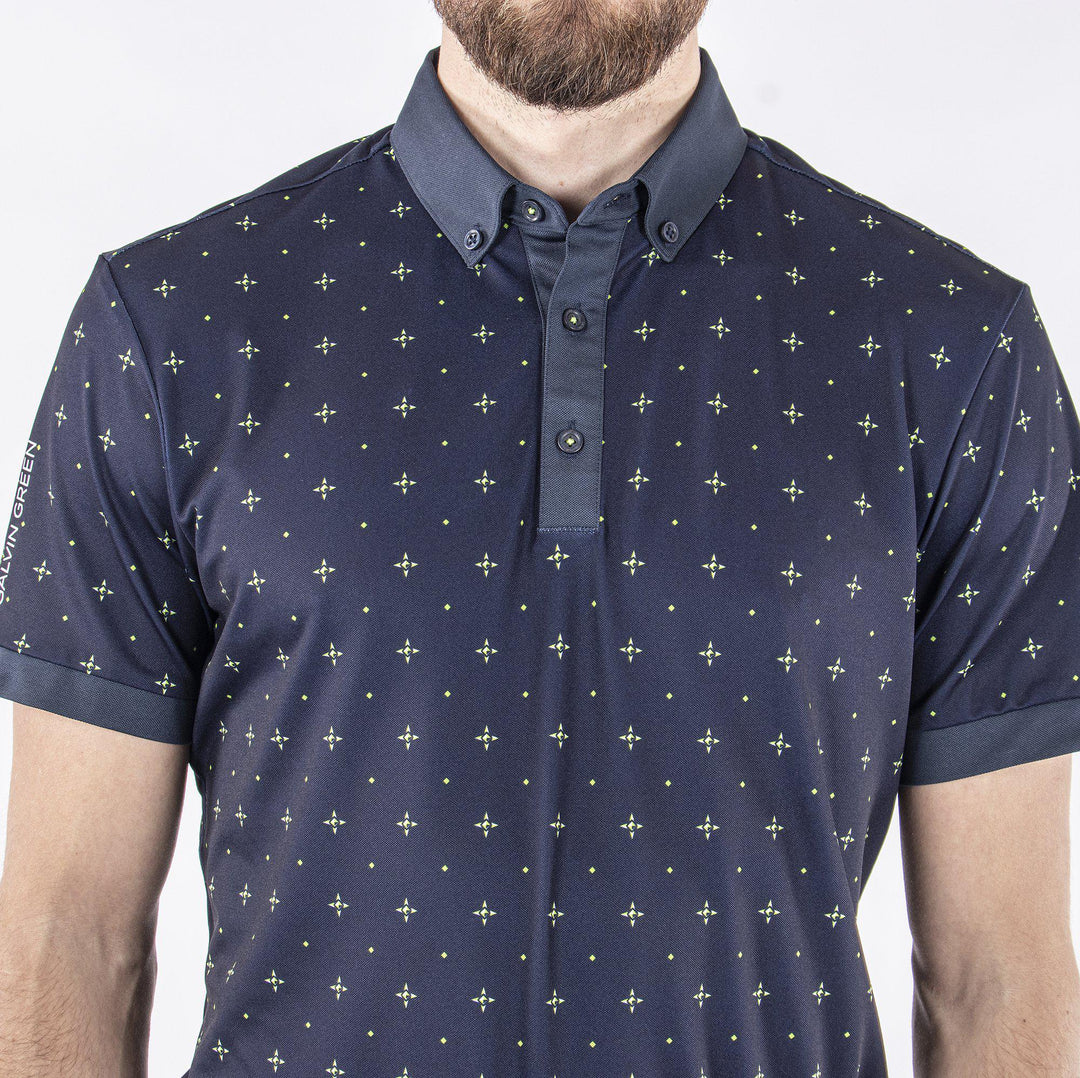 Marlow is a Breathable short sleeve shirt for Men in the color Navy(4)