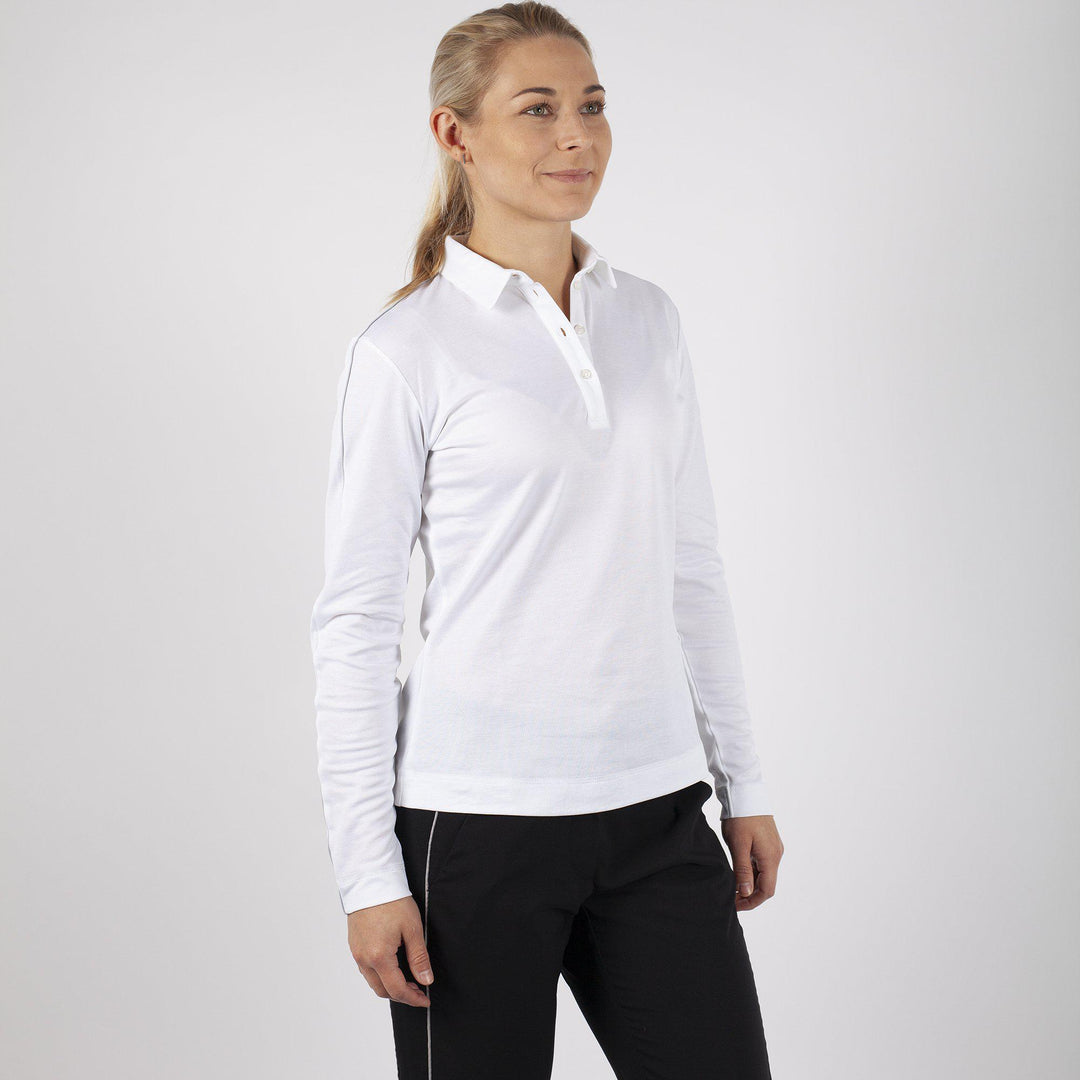 Mary is a Breathable long sleeve shirt for Women in the color White(1)