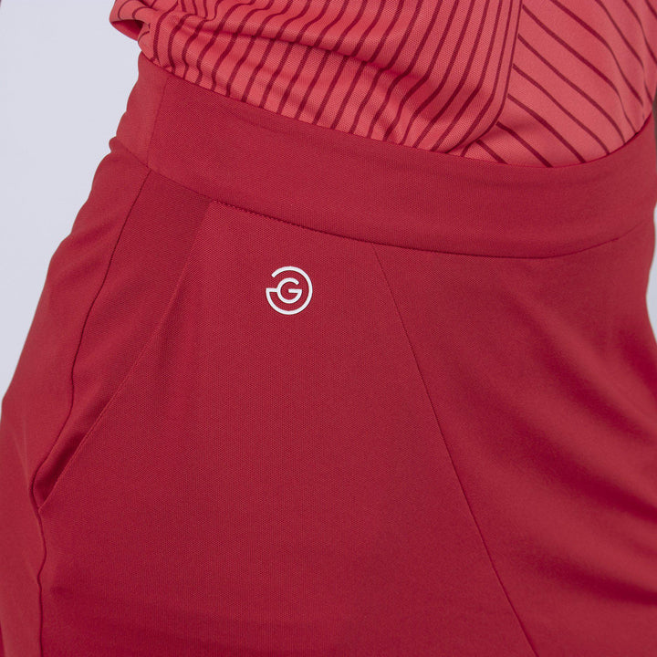 Masey is a Breathable skirt with inner shorts for Women in the color Red(3)