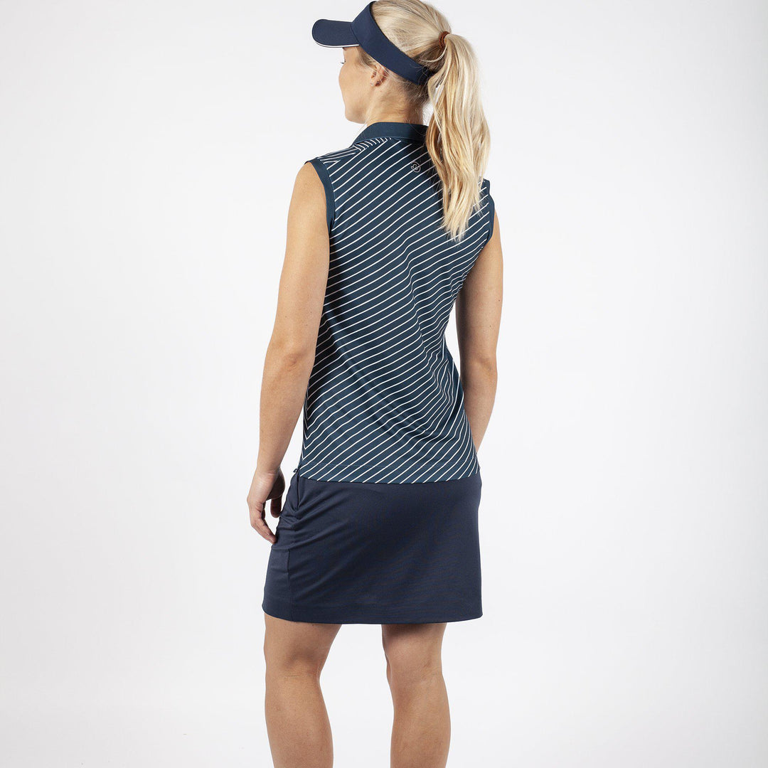 Masey is a Breathable skirt with inner shorts for Women in the color Navy(4)