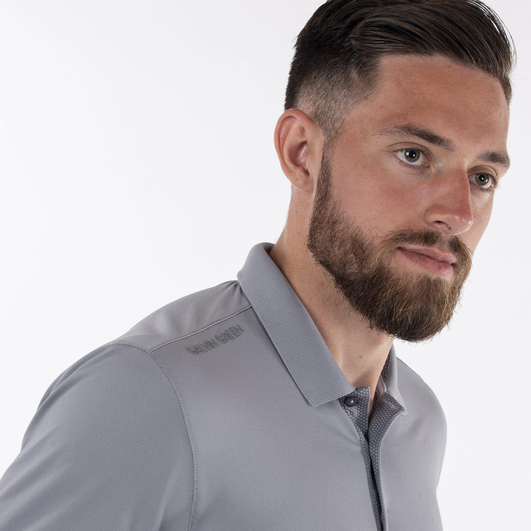 Max is a Breathable short sleeve shirt for Men in the color Sharkskin(3)