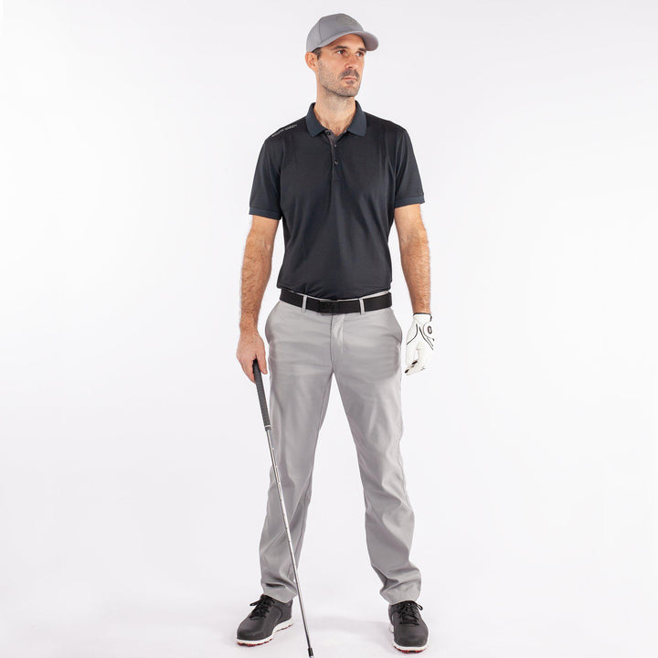 Max is a Breathable short sleeve golf shirt for Men in the color Navy(3)
