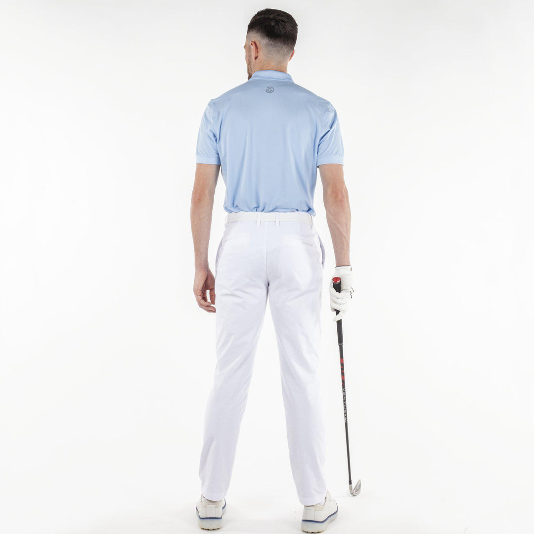 Max is a Breathable short sleeve golf shirt for Men in the color Blue Bell(6)
