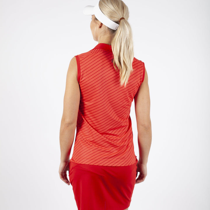 Mira is a Breathable sleeveless shirt for Women in the color Red(4)