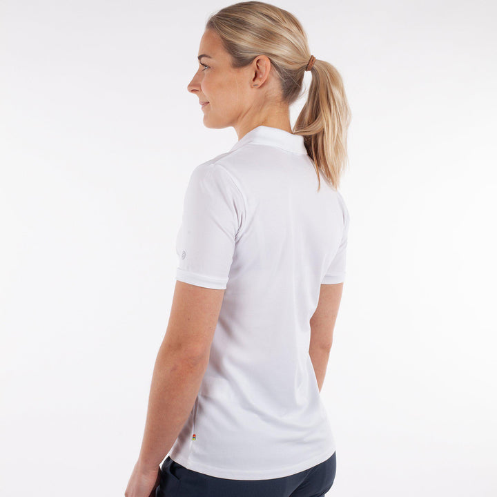Mireya is a Breathable short sleeve shirt for Women in the color White(4)