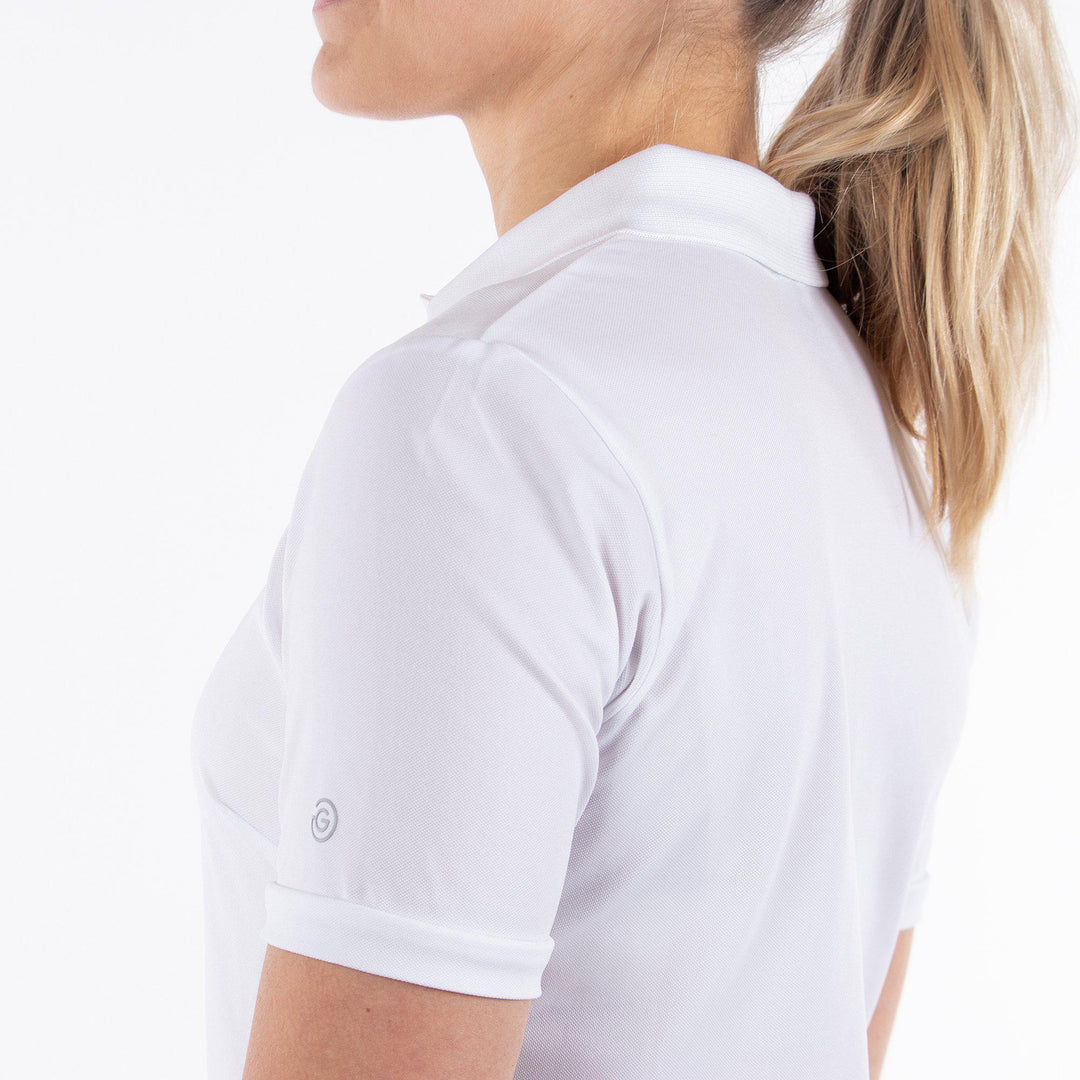 Mireya is a Breathable short sleeve shirt for Women in the color White(3)