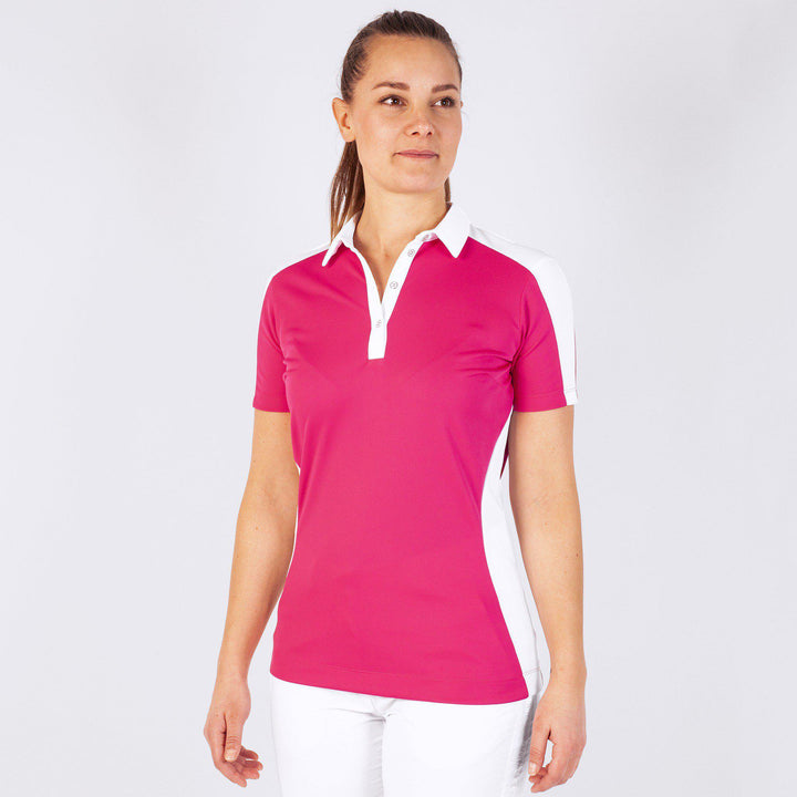 Muriel is a Breathable short sleeve shirt for Women in the color Sugar Coral(1)