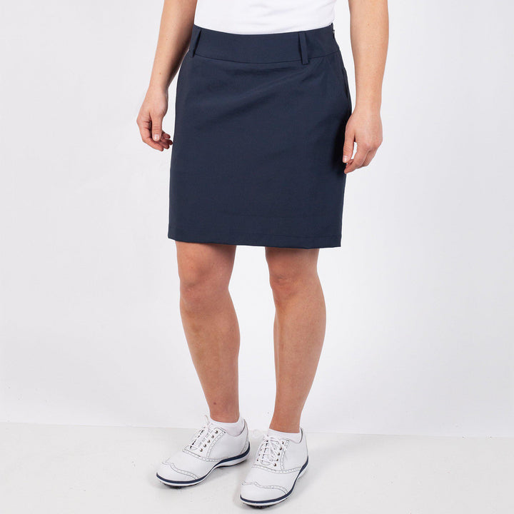 Nour is a Breathable skirt with inner shorts for Women in the color Navy(1)