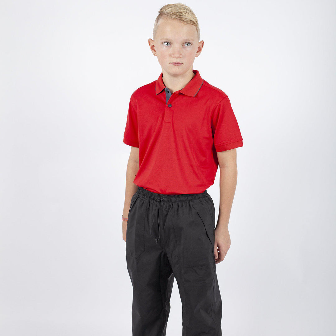 Rod is a Breathable short sleeve shirt for Juniors in the color Red(1)
