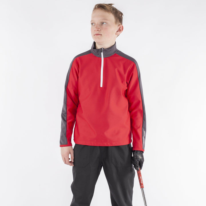 Roma is a Windproof and water repellent jacket for Juniors in the color Red(1)