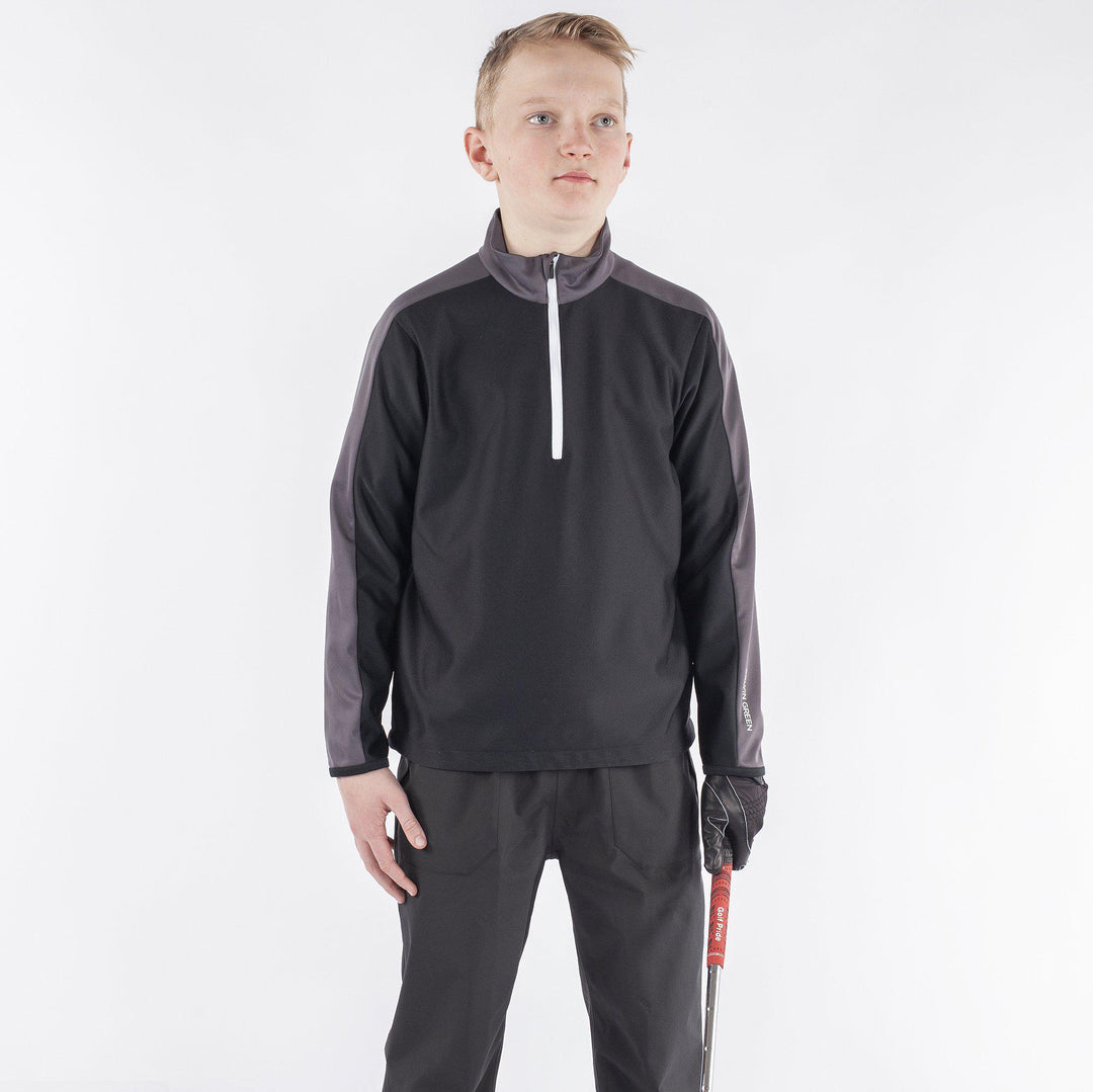 Roma is a Windproof and water repellent jacket for Juniors in the color Black(1)