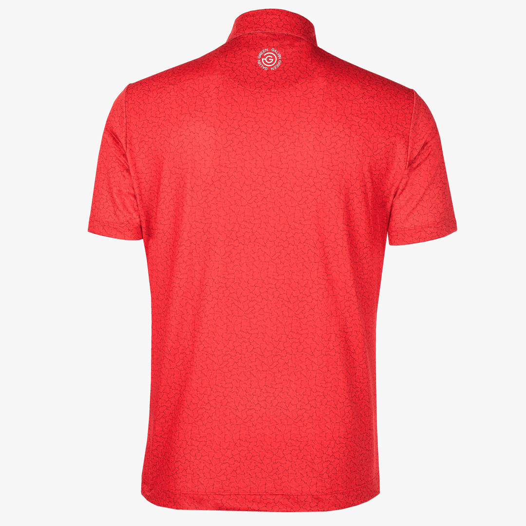 Mani is a Breathable short sleeve golf shirt for Men in the color Red(9)
