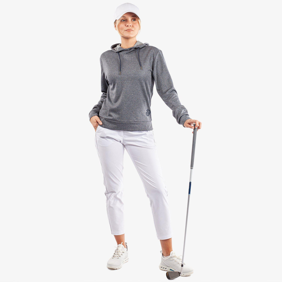 Dagmar is a Insulating golf sweatshirt for Women in the color Navy melange(2)