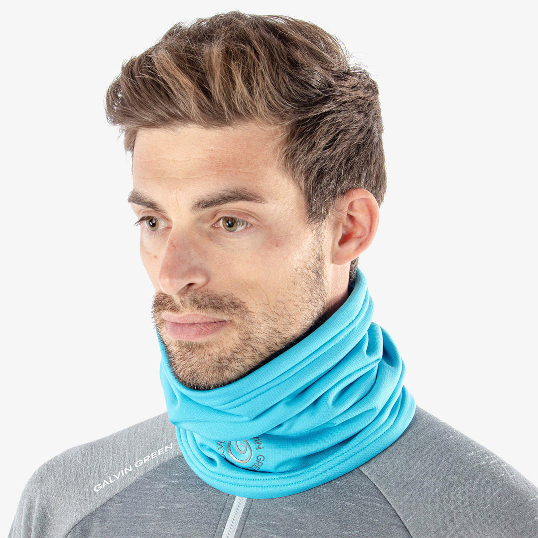 Dex is a Insulating golf neck warmer in the color Aqua(2)