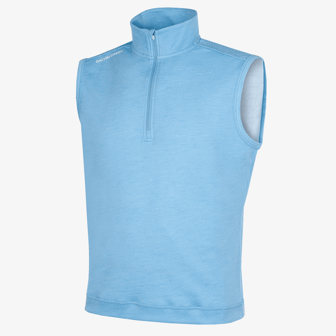 Del is a Insulating golf vest for Men in the color Alaskan Blue Melange(0)