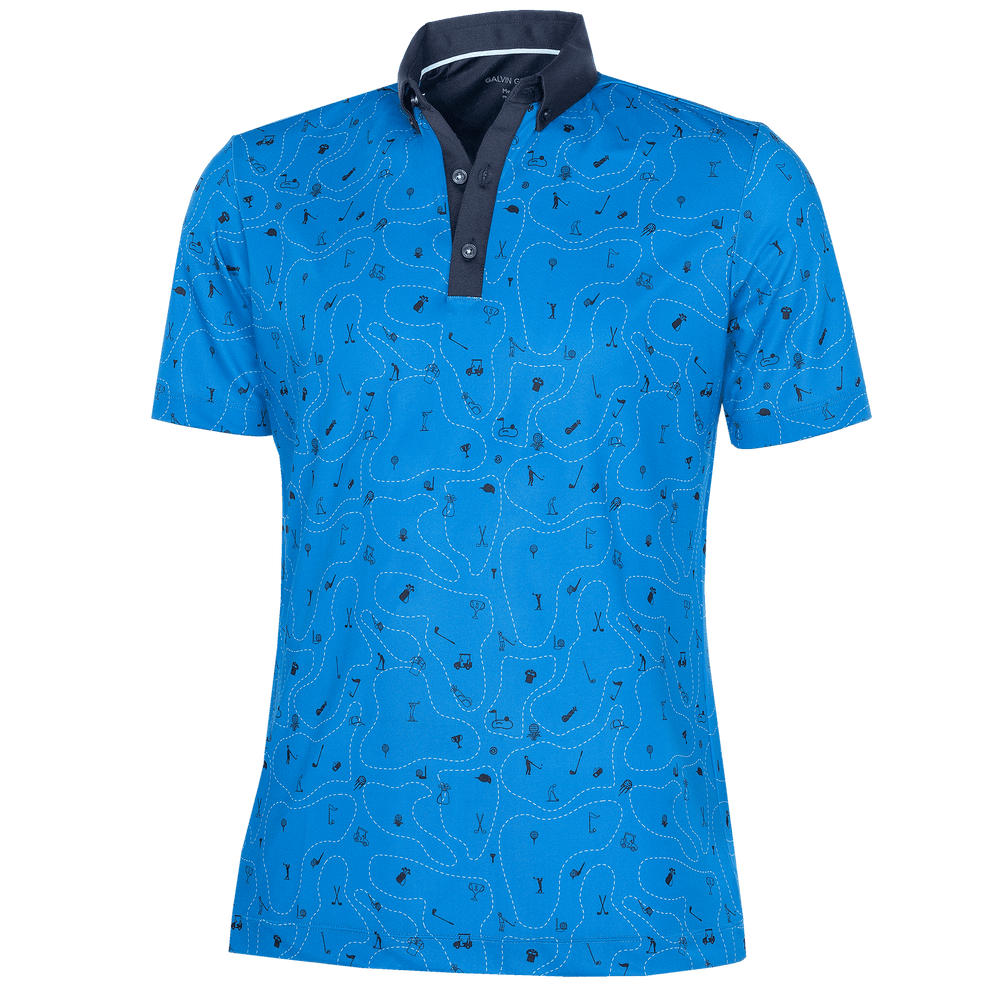 Miro is a Breathable short sleeve shirt for Men in the color Blue Bell(0)