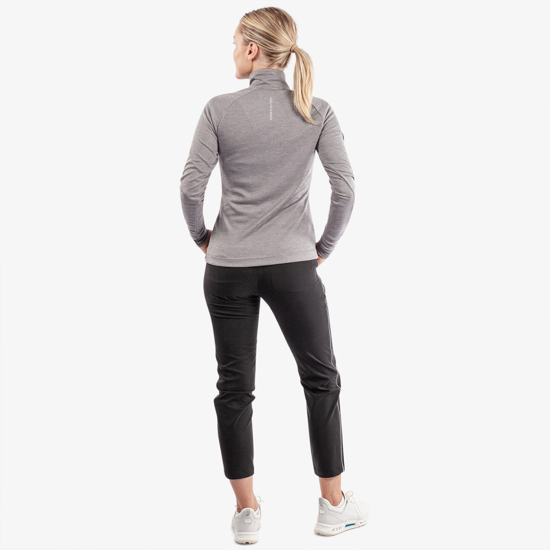 Diora is a Insulating golf mid layer for Women in the color Grey melange(6)