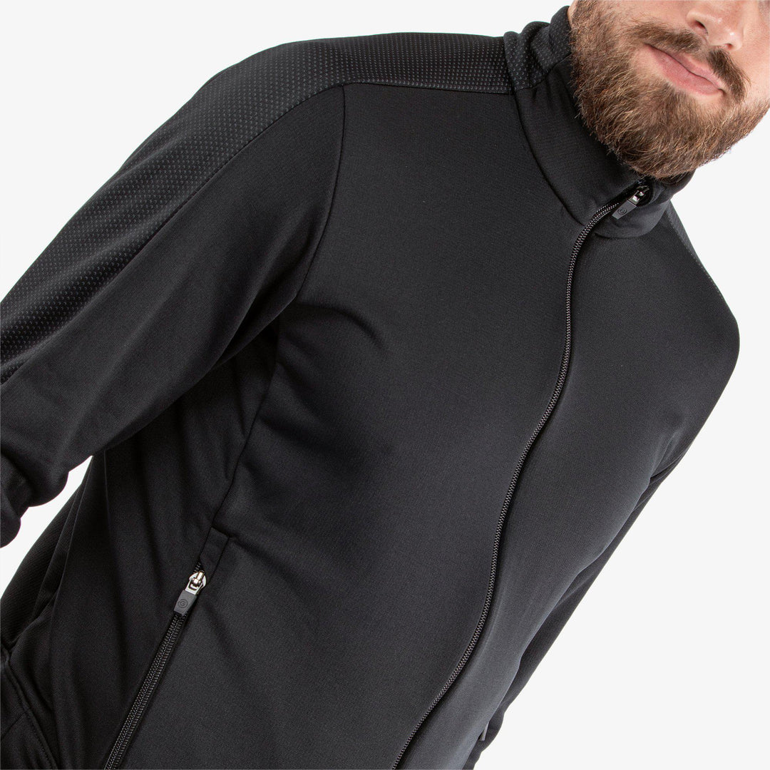 Dawson is a Insulating golf mid layer for Men in the color Black(3)