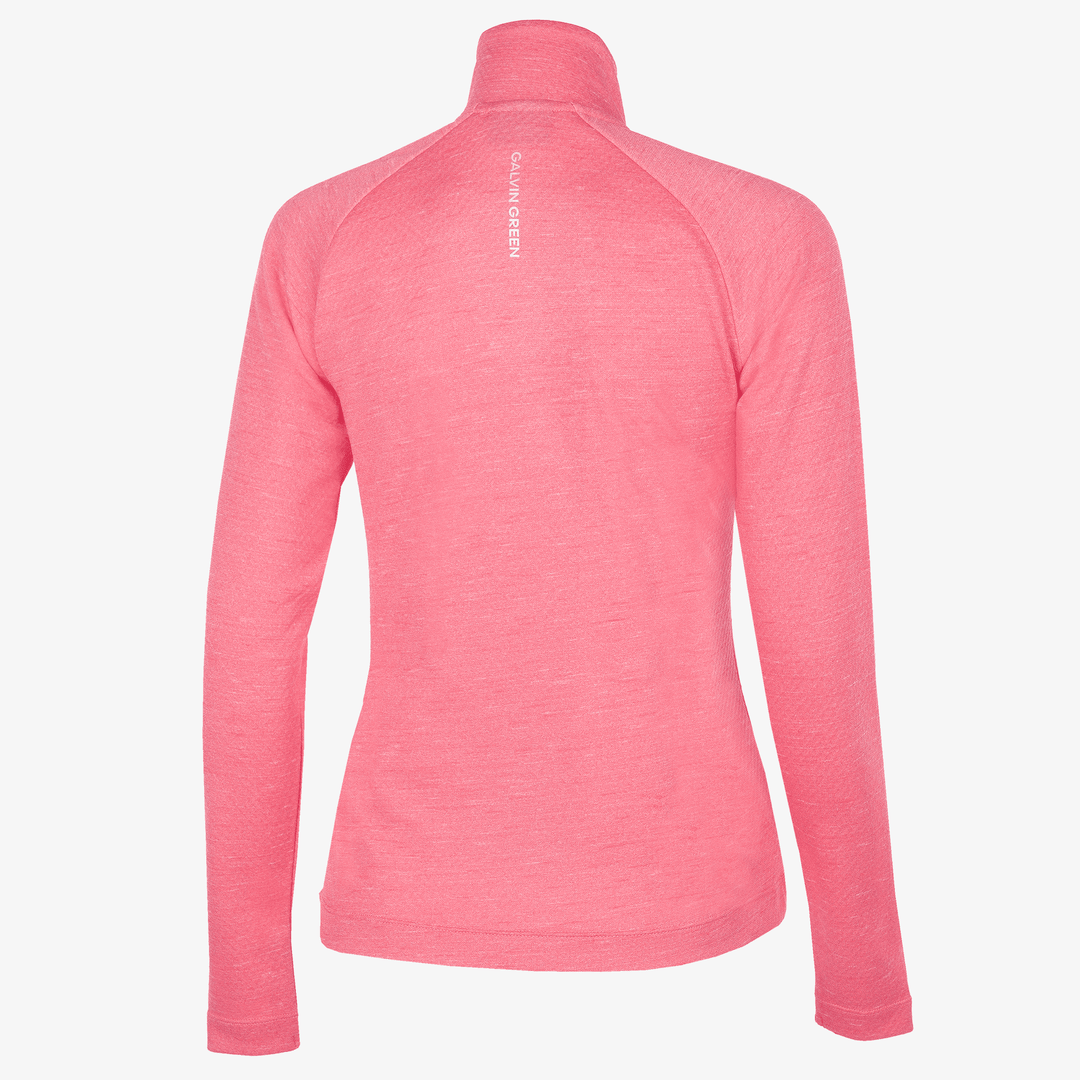 Diora is a Insulating golf mid layer for Women in the color Camelia Rose Melange(7)