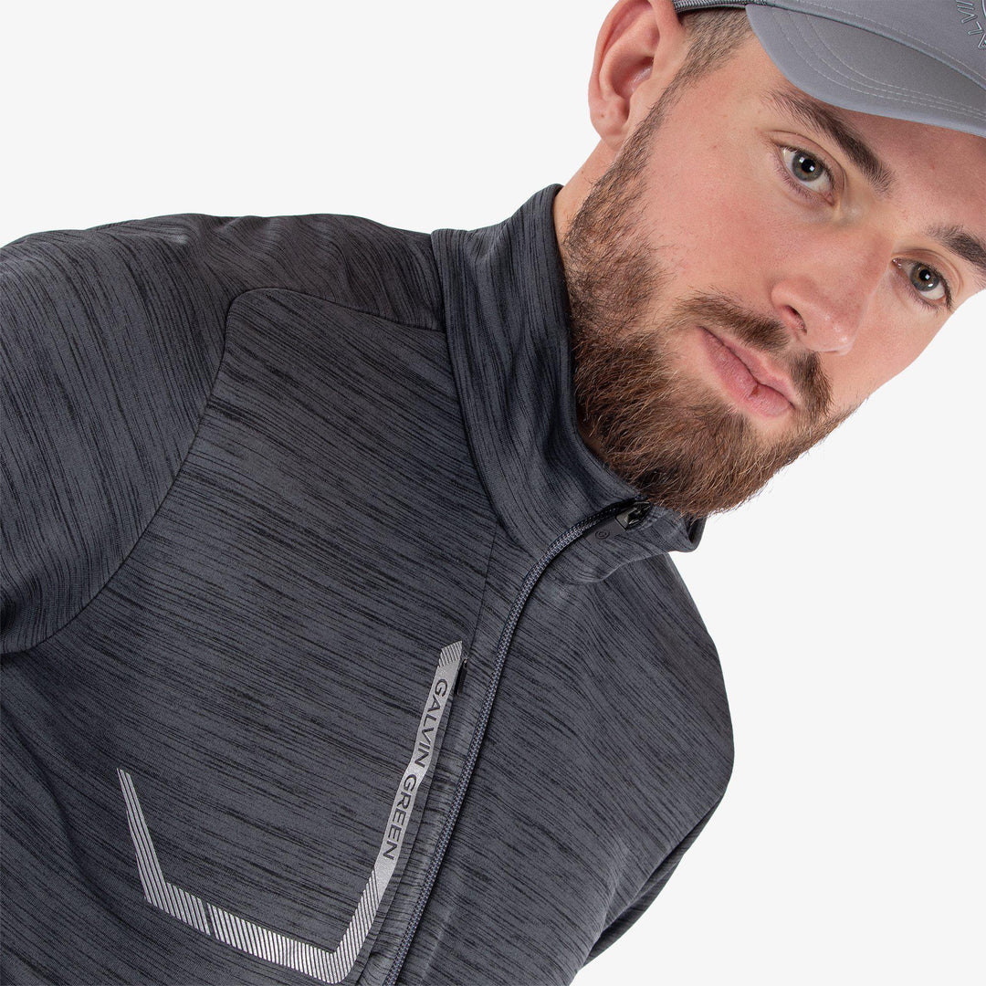 Dennis is a Insulating golf mid layer for Men in the color Black(5)