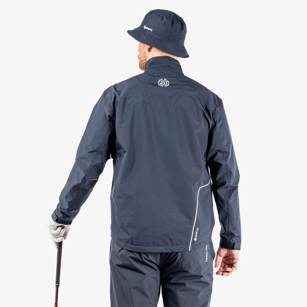 Axley is a Waterproof jacket for  in the color Navy/Cool Grey/White(5)