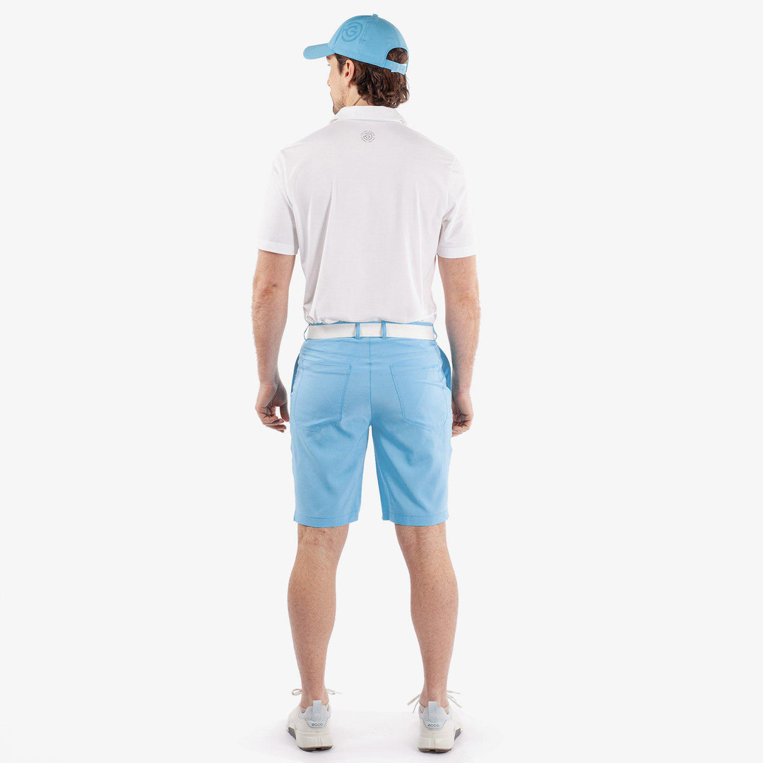 Percy is a Breathable golf shorts for Men in the color Alaskan Blue(6)