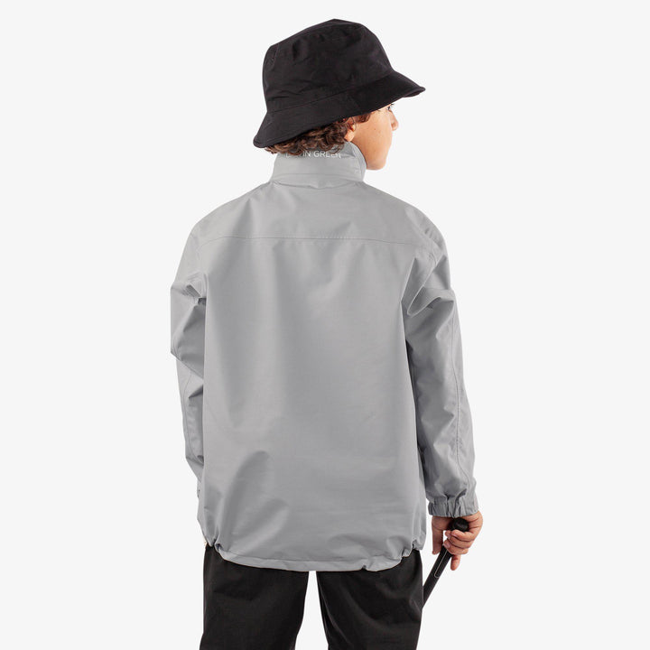 Robert is a Waterproof jacket for Juniors in the color Sharkskin/White(6)