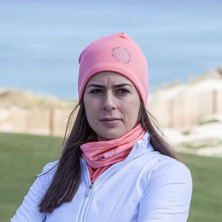 Dex is a Insulating golf neck warmer in the color Coral(5)