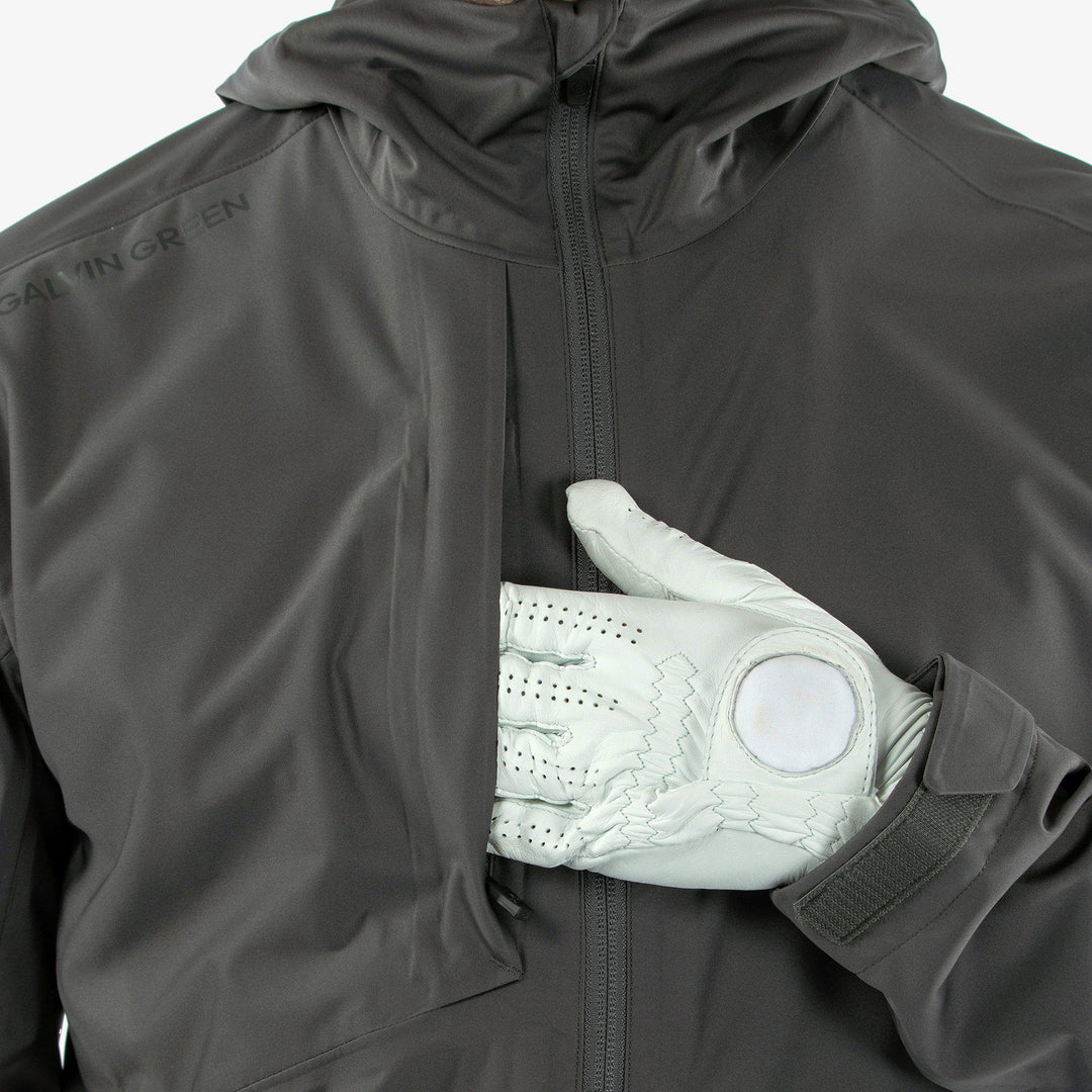 Amos is a Waterproof jacket for  in the color Forged Iron(4)
