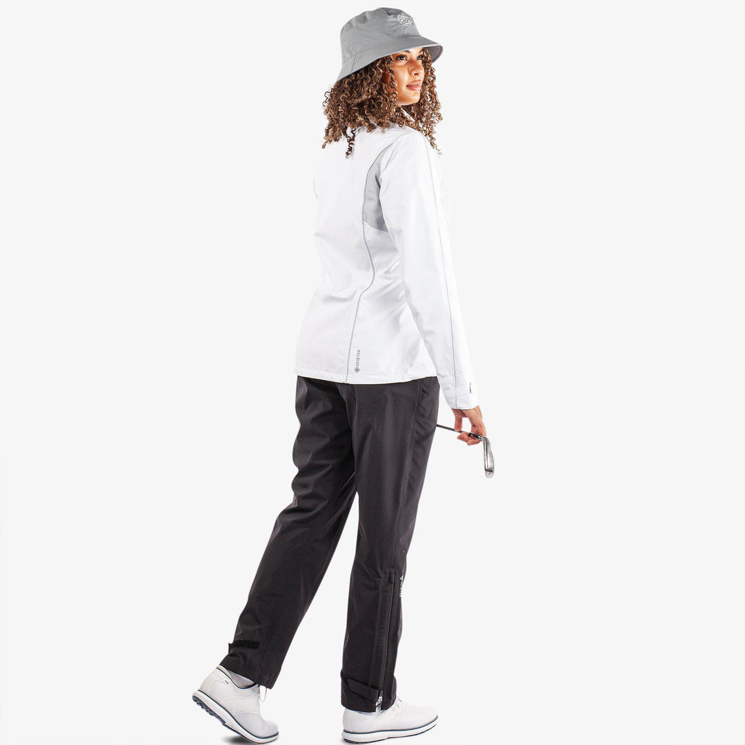 Ally is a Waterproof Jacket for Women in the color White/Cool Grey(8)
