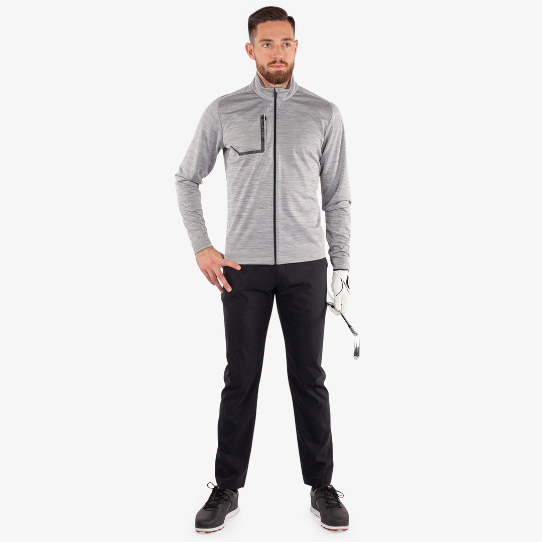 Dennis is a Insulating golf mid layer for Men in the color Cool Grey(2)