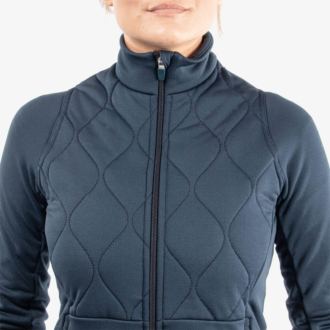 Darlena is a Insulating golf mid layer for Women in the color Navy(4)