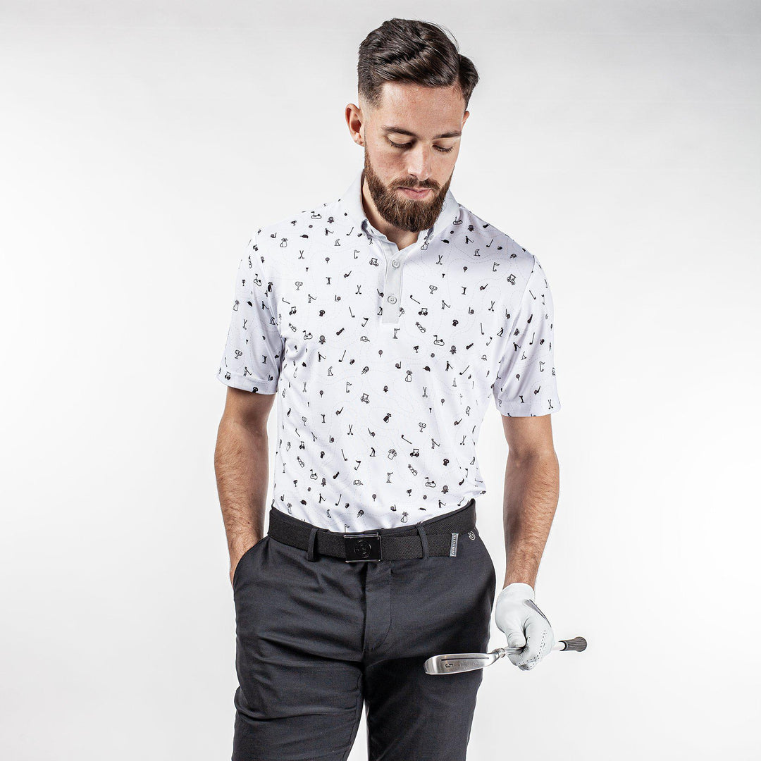 Miro is a Breathable short sleeve shirt for Men in the color White(1)