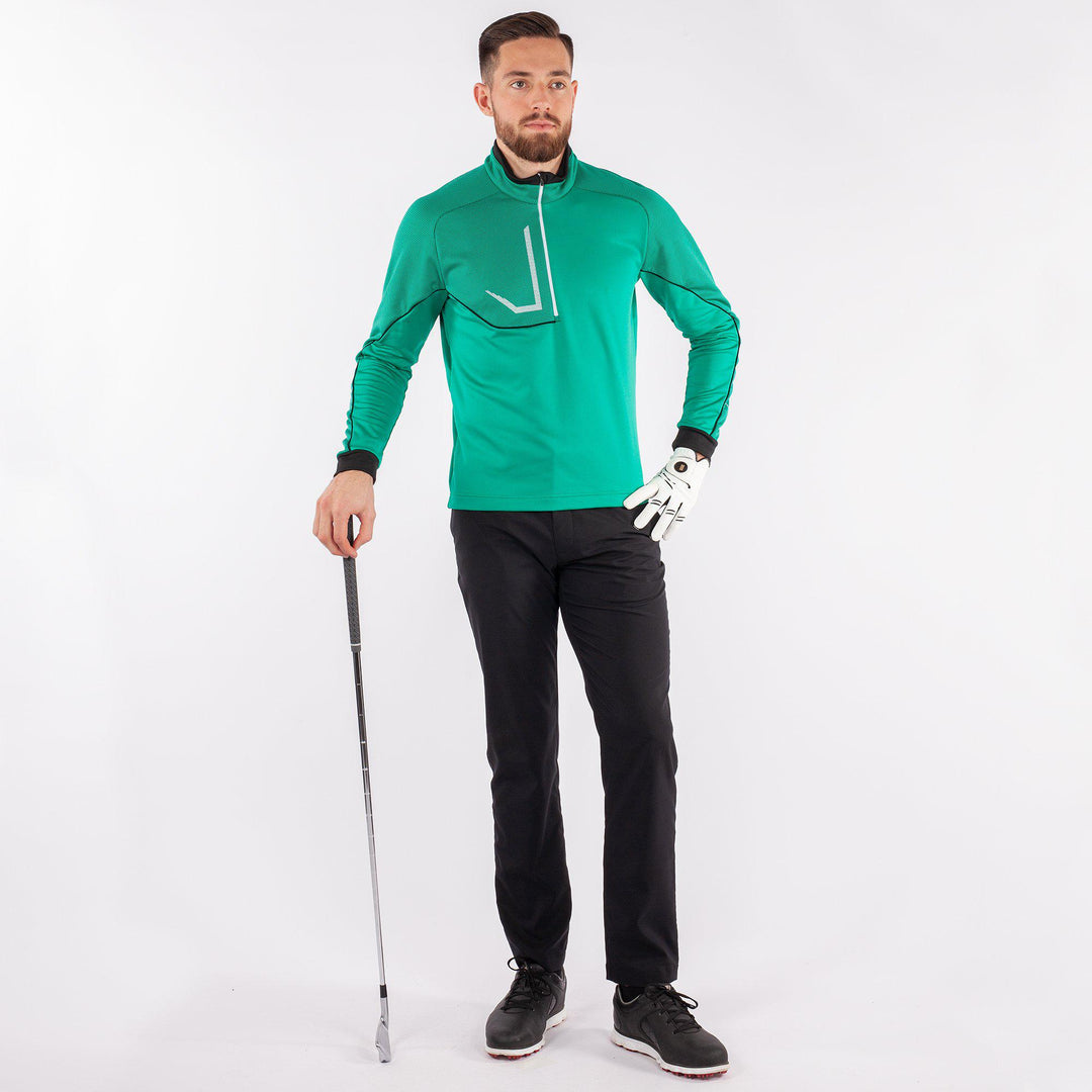Daxton is a Insulating golf mid layer for Men in the color Golf Green(5)