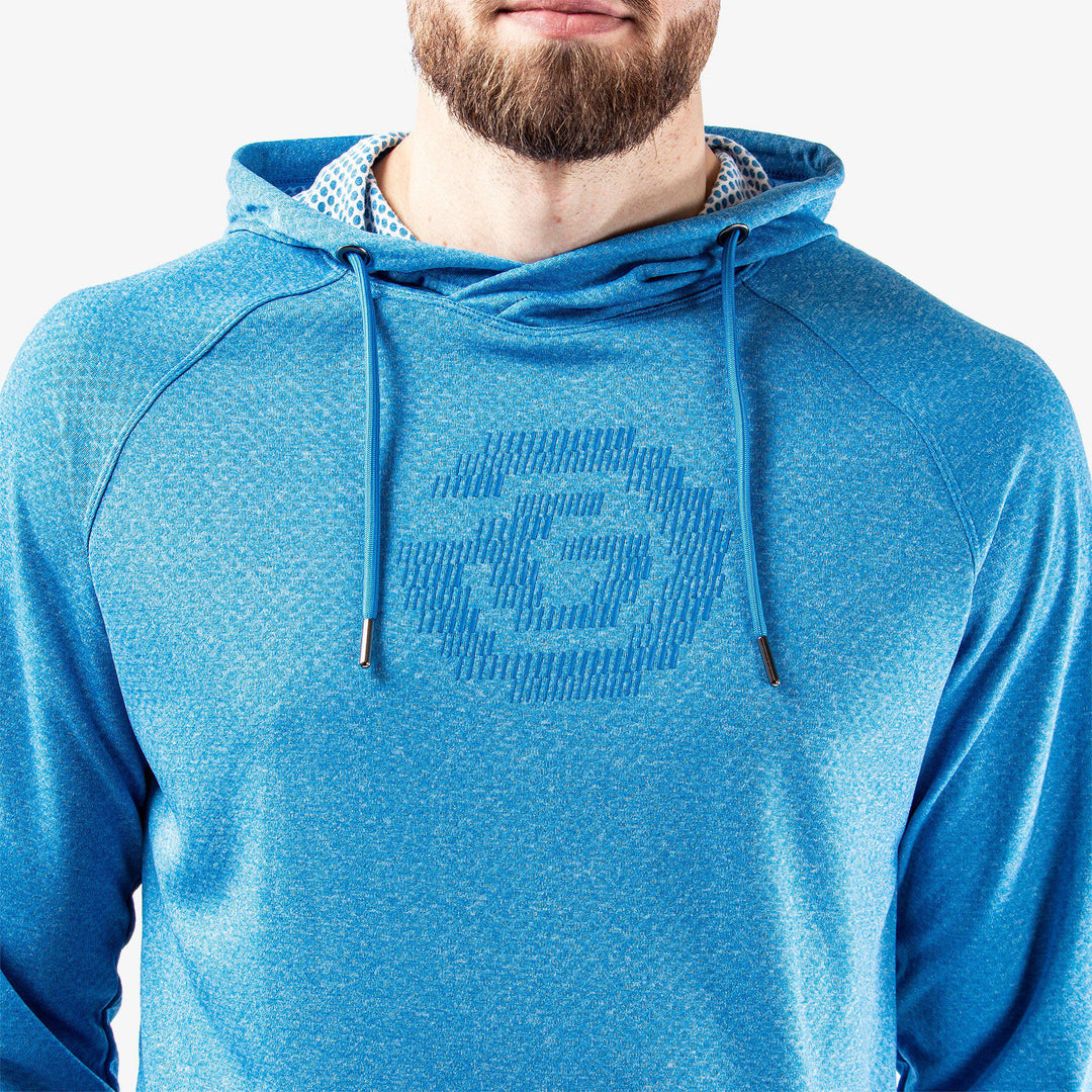 Desmond is a Insulating golf sweatshirt for Men in the color Blue Melange (3)