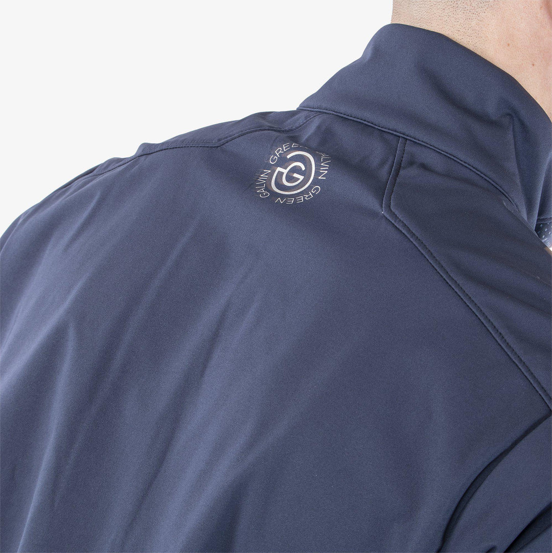 Livingston is a Windproof and water repellent short sleeve golf jacket for  in the color Navy(5)