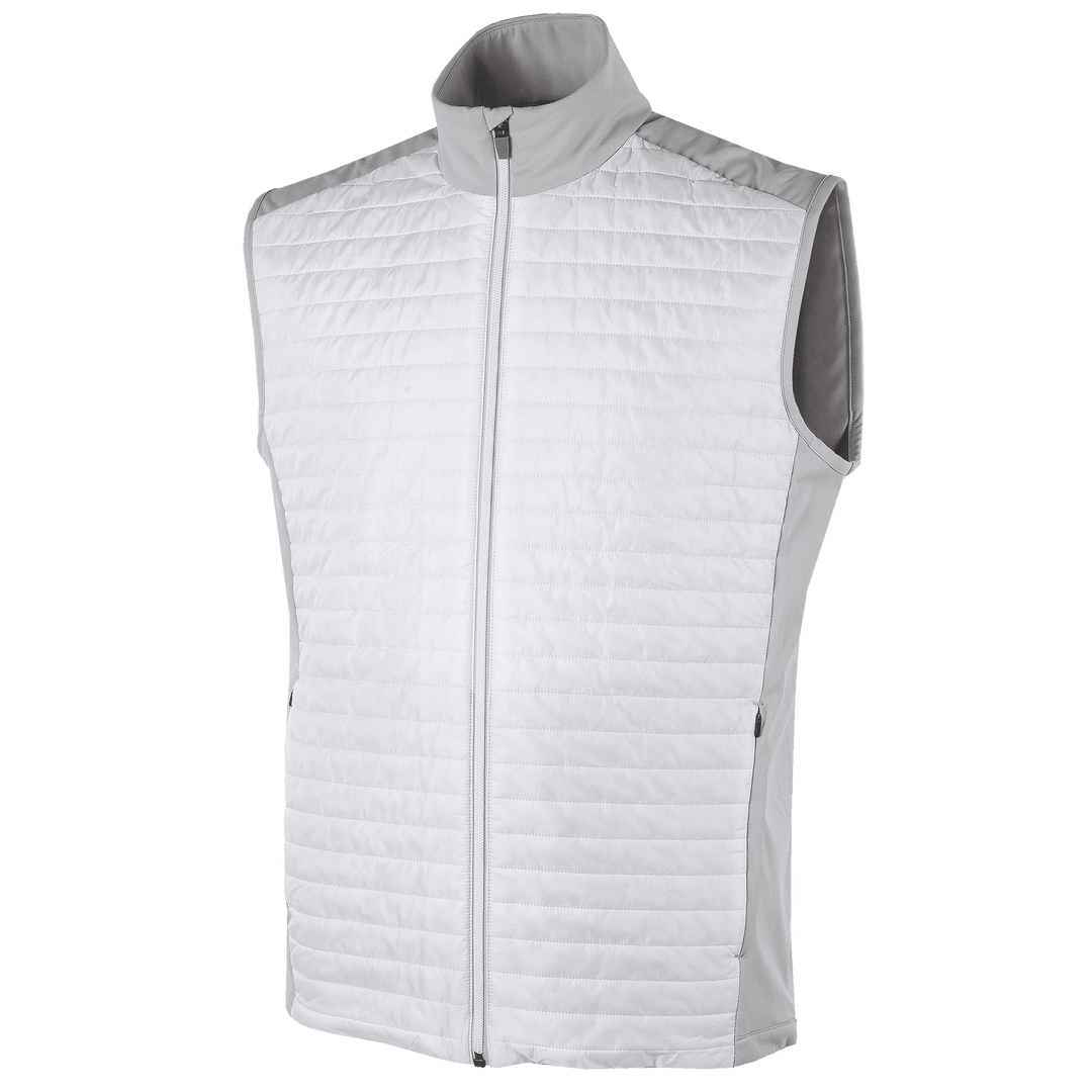 Louie is a Windproof and water repellent vest for Men in the color White(0)