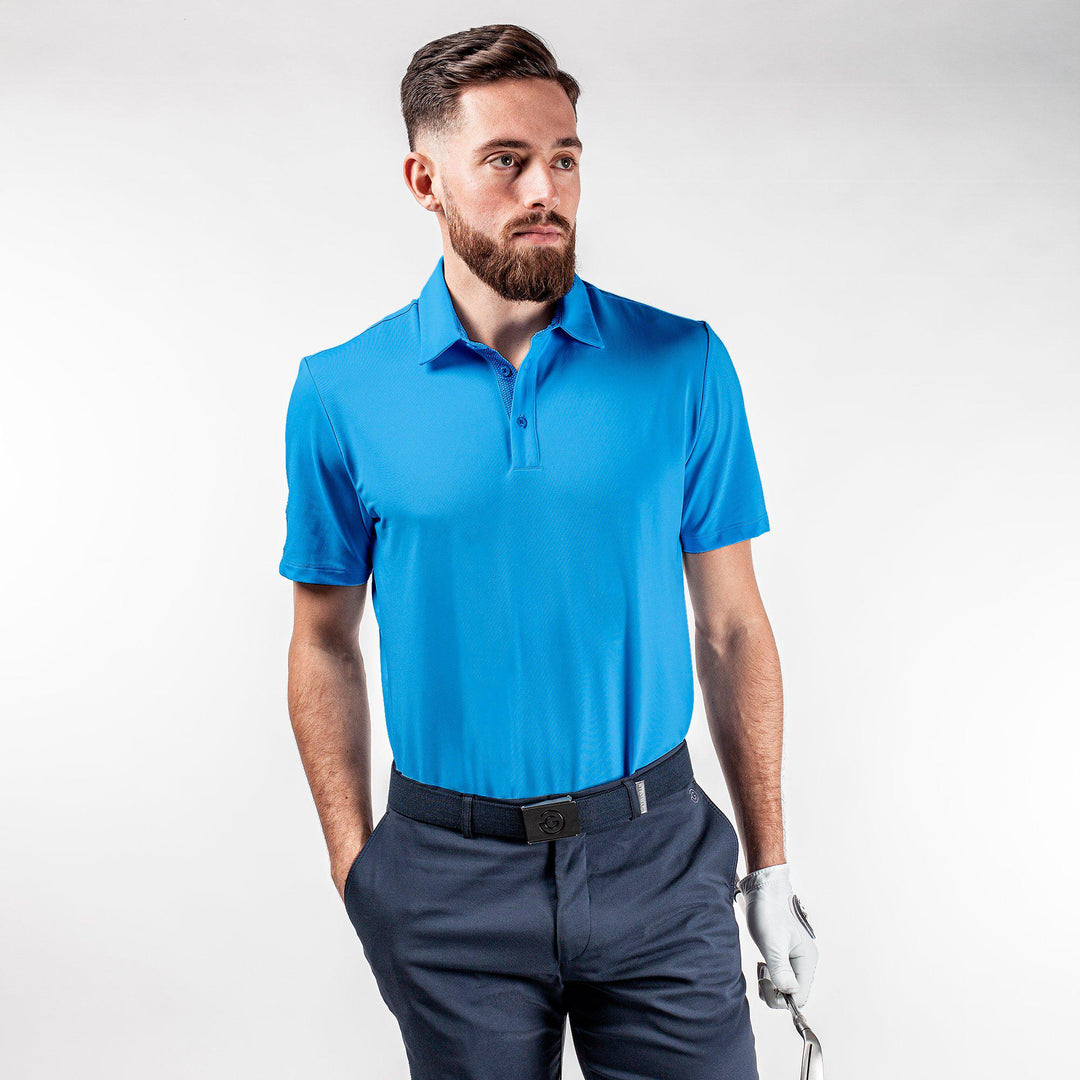 Milan is a Breathable short sleeve shirt for  in the color Blue(1)
