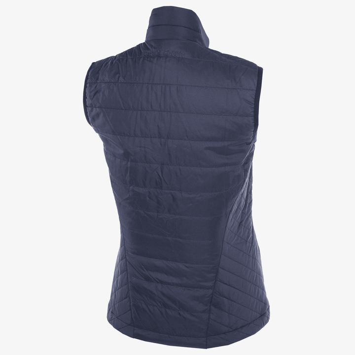 Lene is a Windproof and water repellent vest for  in the color Navy(11)