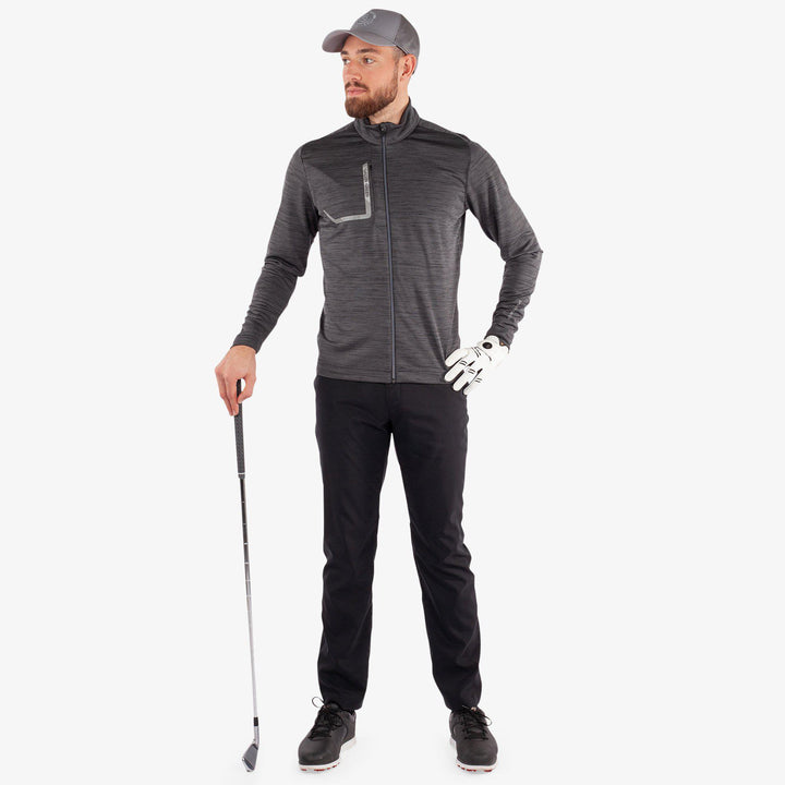Dennis is a Insulating golf mid layer for Men in the color Black(2)