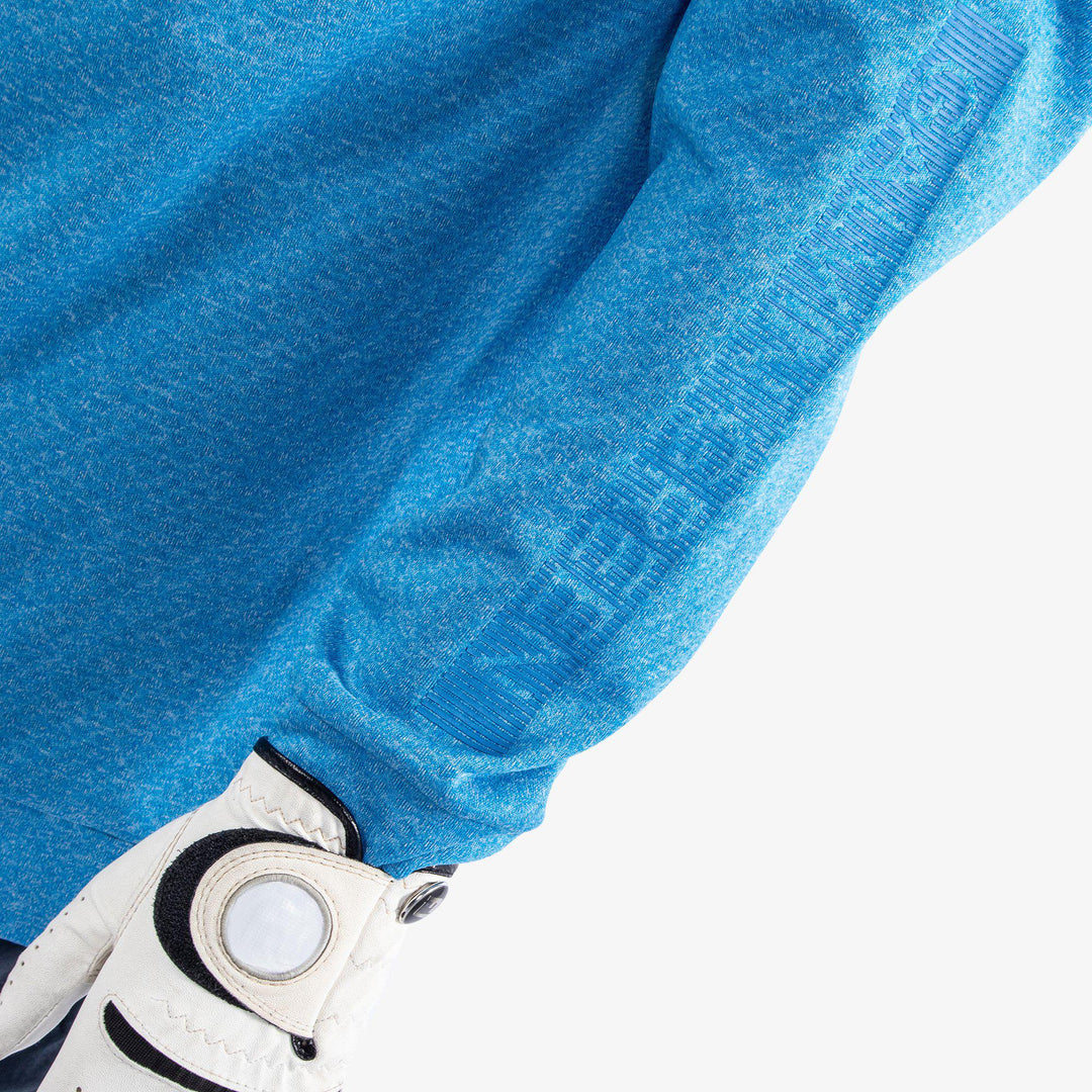 Ryker is a Insulating golf sweatshirt for Juniors in the color Blue Melange (5)