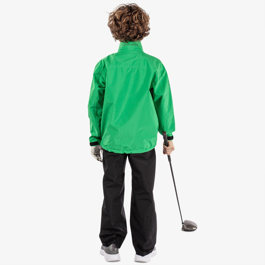 Robert is a Waterproof jacket for Juniors in the color Golf Green(9)