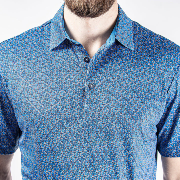 Mauro is a Breathable short sleeve shirt for Men in the color Blue Bell(4)