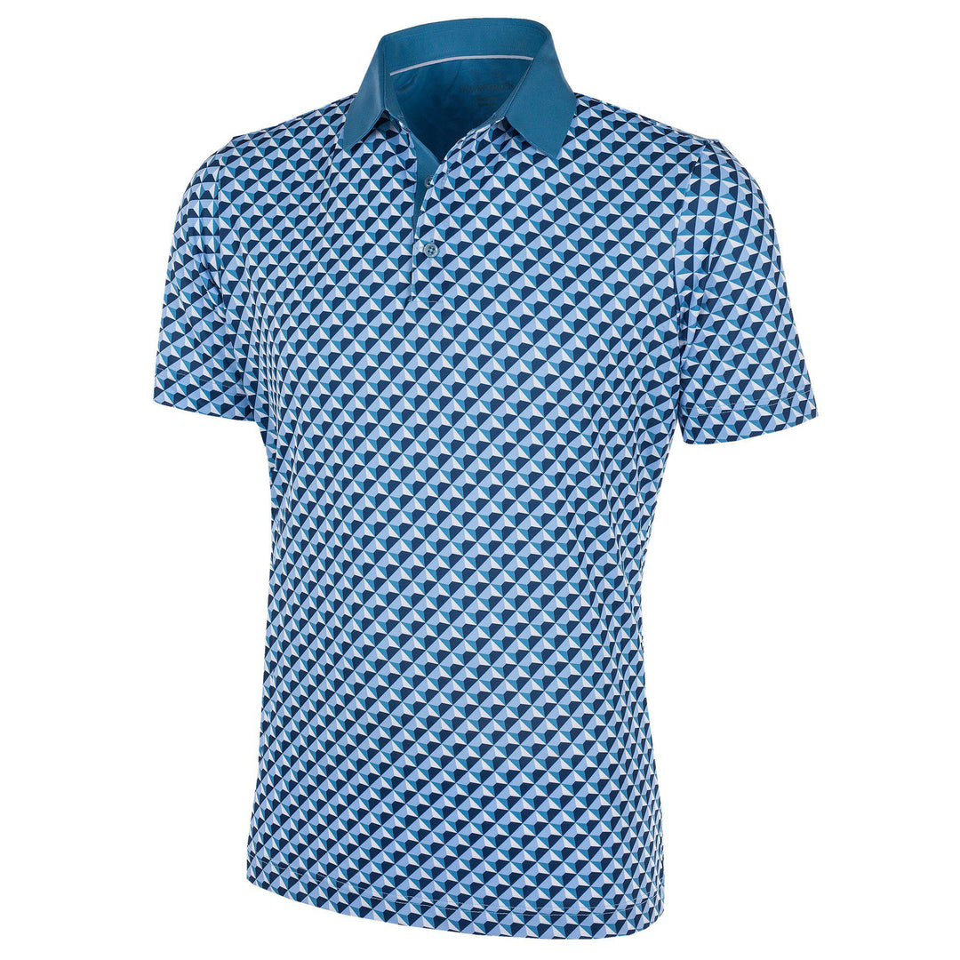 Mercer is a Breathable short sleeve shirt for Men in the color Blue Bell(0)