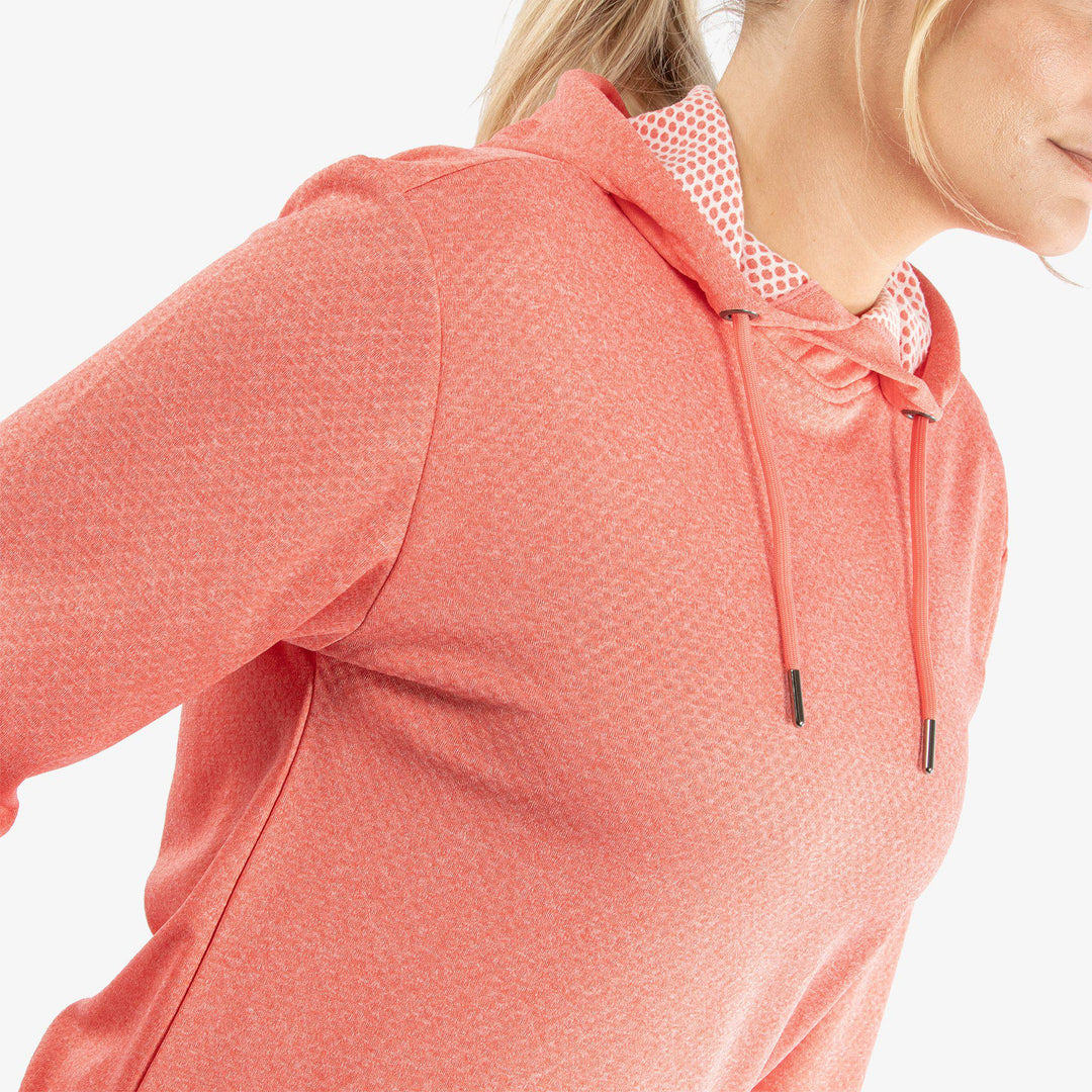 Dagmar is a Insulating golf sweatshirt for Women in the color Coral Melange(3)